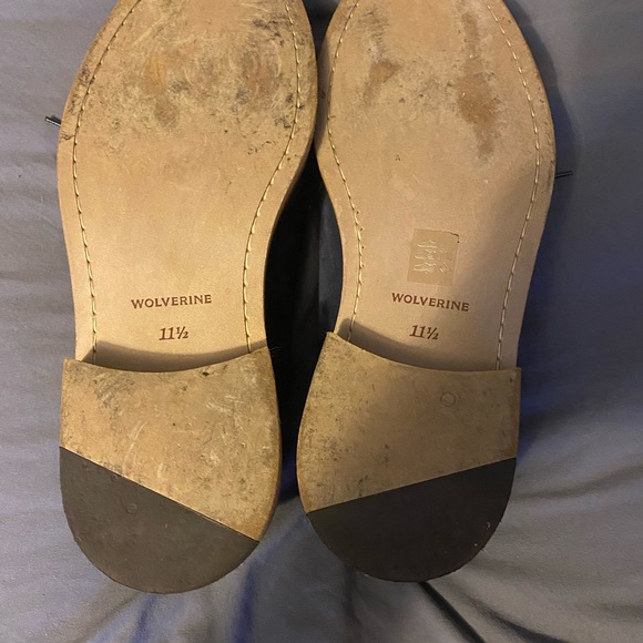 Navy blue wolverine dress shoes size 11.5 - Picture 3 of 3